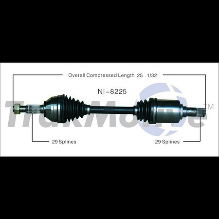 SURTRACK AXLE Cv Axle Shaft, Ni-8225 NI-8225